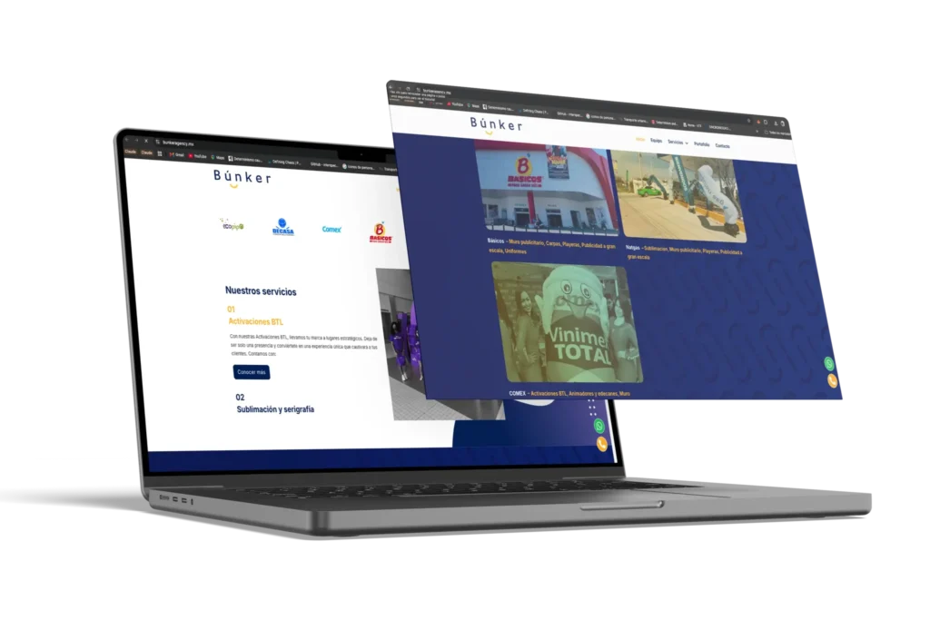Sitio web búnker